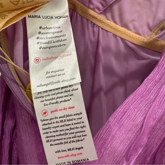 NWT Maria Lucia Hohan Alara Ruffled Minidress - Picture 12 of 16